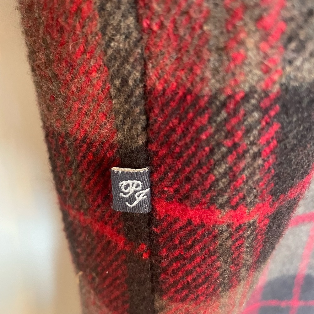 Vintage Plaid Women’s Wool Blend Button Down Trench Style Cost Size Small Fall - Picture 9 of 12